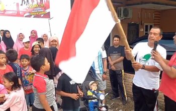 Sambut HUT RI ke 81, Reratusan Warga Griya Jati Los Ikuti Jalan Santai