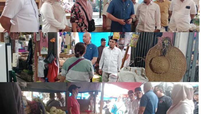 Dengar Langsung Jeritan Pedagang, Sabam Rajaguguk Turun ke Pasar Gelugur Rantauprapat