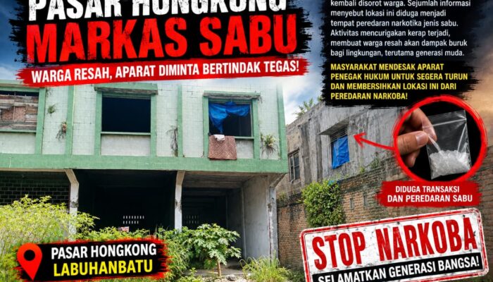 Pajak Hongkong Diduga Jadi Titik Peredaran Sabu, Warga Pertanyakan Kinerja APH