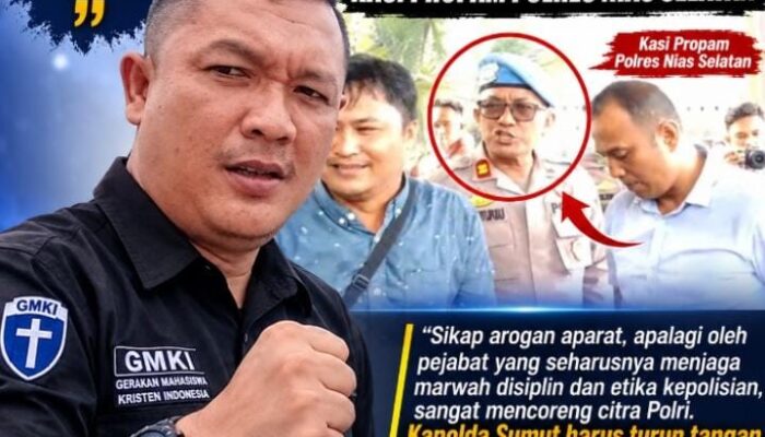 Edward lahagu : Sikap Kasi Propam Polres Nias Selatan Diduga Arogan Dan Tidak Beretika, Ketua GMKI Nisel Akan Laporkan