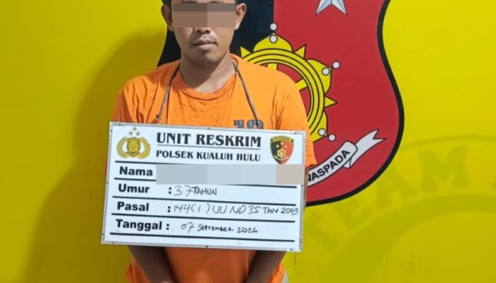 Polsek Kualuh Hulu Ungkap Kasus Sabu di Desa Londut, Pelaku Residivis 