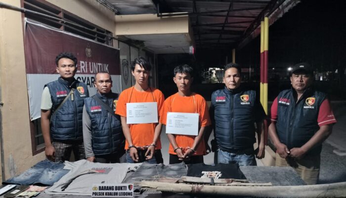 Polsek Kualuh Leidong Amankan Dua Pelaku Pembunuhan Berencana