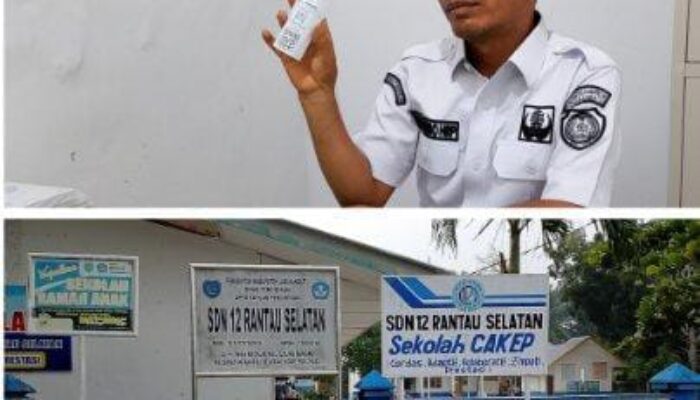 Baru Jabat 3 Bulan, Kasek SD 12 Rantau Selatan Ciptakan lingkungan Sekolah Asri