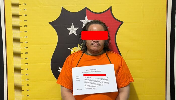 Polsek Kualuh Leidong Gerebek Lapak Narkoba, Satu Pelaku Diamankan