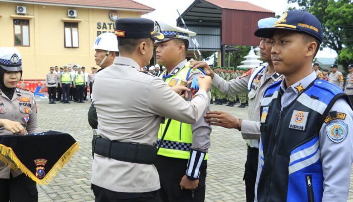 Kapolres Labuhanbatu Pimpin Langsung Apel Pasukan OP Toba 2026