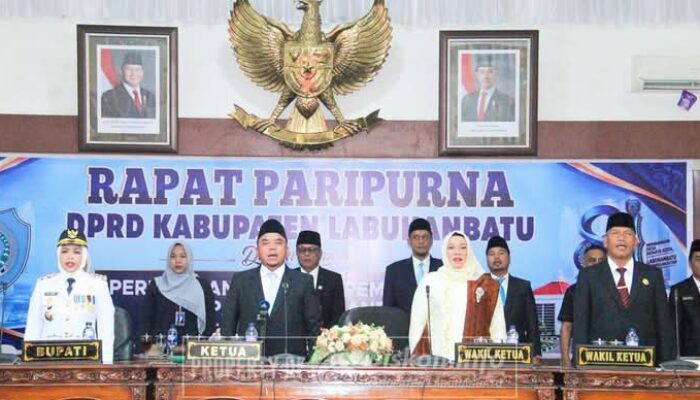 Sidang Paripurna HUT ke-81 Labuhanbatu, Bupati Maya Hasmita Paparkan Capaian Pembangunan dan Keberhasilan UHC 99,12%